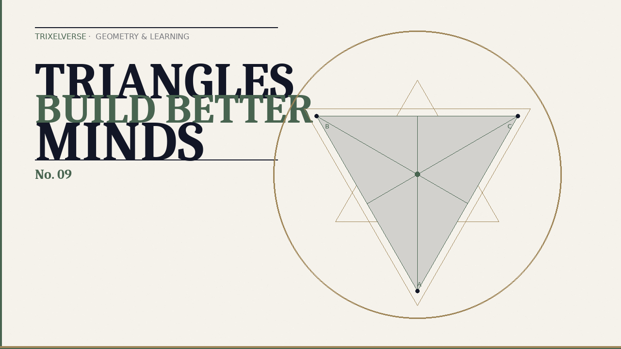 Why Triangles Build Better Minds